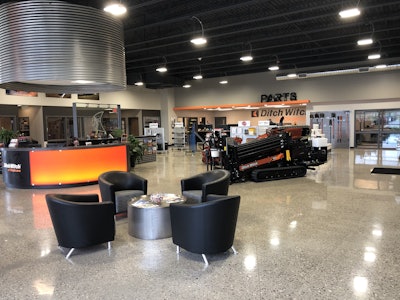The showroom of the Oklahoma City dealership, a 50,000-square-foot facility that opened in 2017.