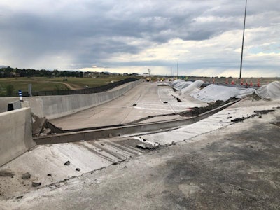 The collapse of U.S. 36. Photo credit: Colorado DOT