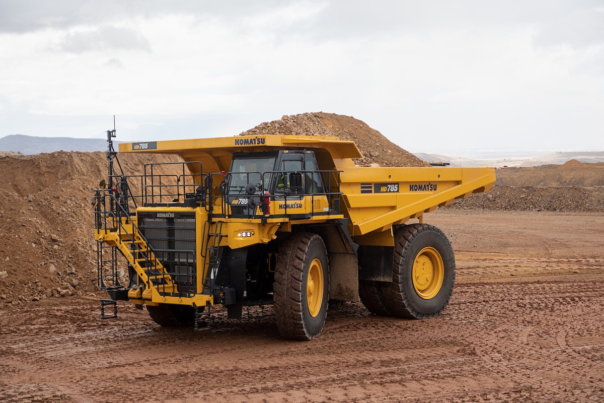 Komatsu's new HD785-8 rigid-frame truck boasts enhanced