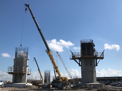 The $802.9 million U.S. 181 Harbor Bridge replacement project in Corpus Christi will result in the longest cable-stayed bridge in the United States, according to TxDOT. Photo credit: TxDOT