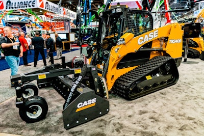 Thew new Case TR340B compact track loader on display at World of Concrete 2020. Photo: Wayne Grayson