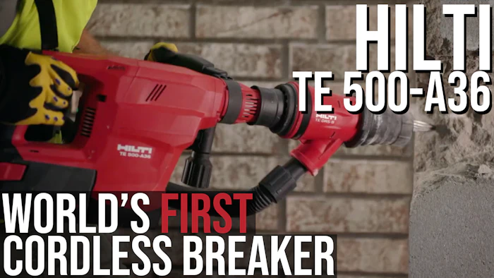 hilti te 500 a36 is the first cordless