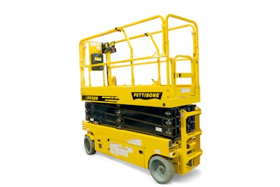 Pettibone has introduced 13 models of scissor lifts, ranging from 18.4 to 46 feet. The lifts will be manufactured by LGMG. The lifts comply with new ANSI standards set to take effect in March. They feature a universal drive control box with LED screen, platform extensions with foot pedal control, and large scissor arms.