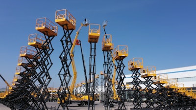 LiuGong just introduced its scissor aerial lifts to North America, part of its global rental thrust, which now includes the acquisition of Hertz China.