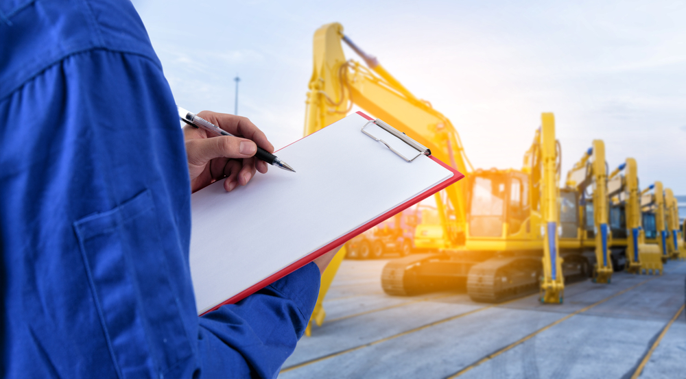 excavator checklist shutterstock_716958775