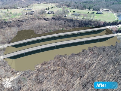 A rendering of bridges over land that are planned to replace a damaged section of U.S. 321. Credit: Alabama DOT