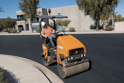 Case DV26E compactor