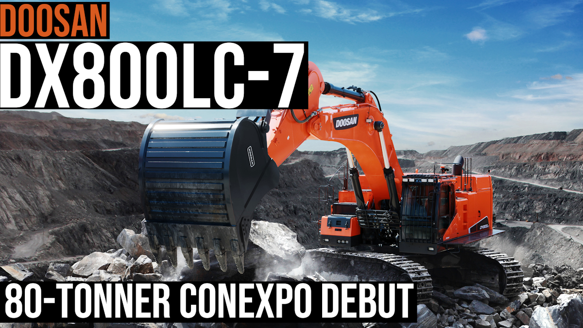 Doosan unveils DX800LC7, its largest excavator yet, to North America