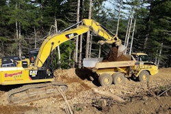 Excavator with Off Road Truck