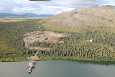 The company’s pit is located a few miles upriver from Kotzebue. From here with his fleet of barges, Drake can supply all his own gravel needs and fill orders for other contractors working in northwest Alaska.