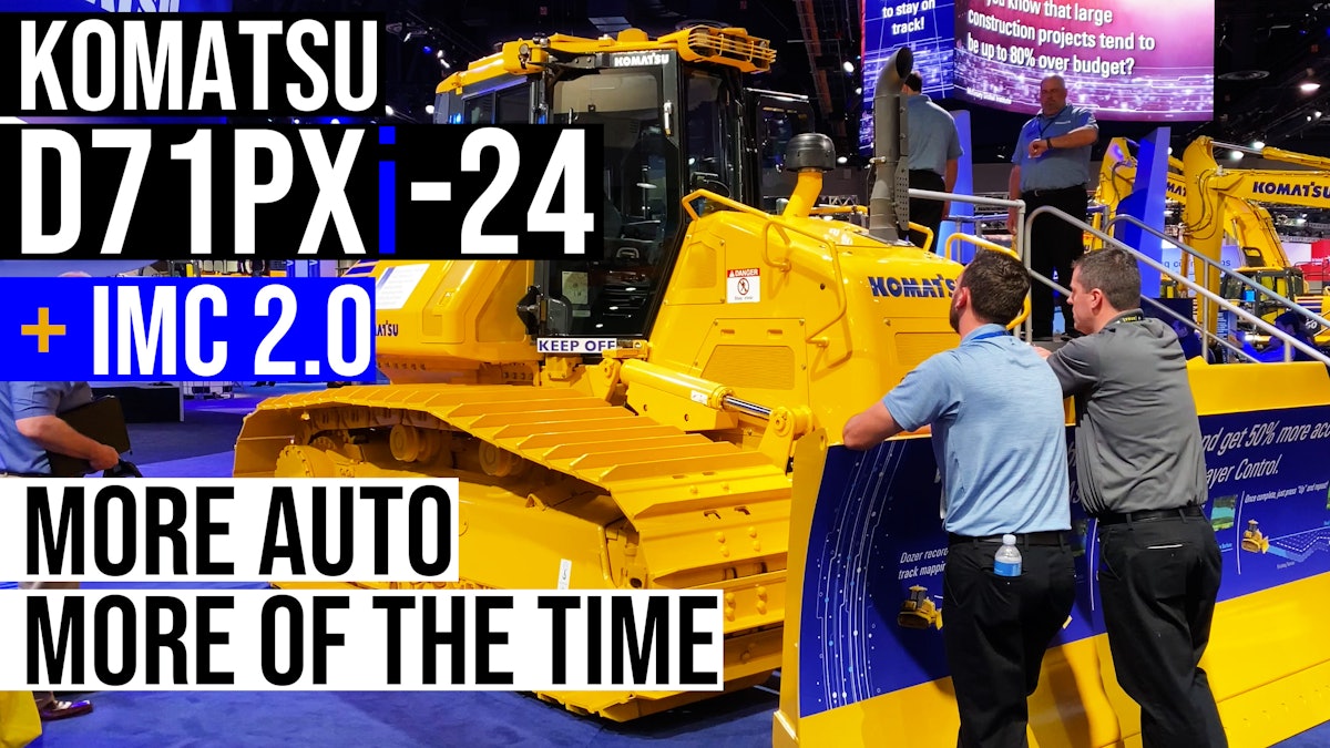 Komatsu unveils D71PXi-24 dozer with new Intelligent Machine Komatsu unveils D71PXi-24 dozer with new Intelligent Machine