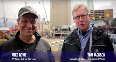 Still from Tom’s interview with Mike Rowe. Click to view on YouTube.