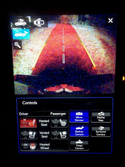 Thinking of going in reverse at night? Don’t ride into the danger zone. The Ram’s behavior at night is pretty captivating.