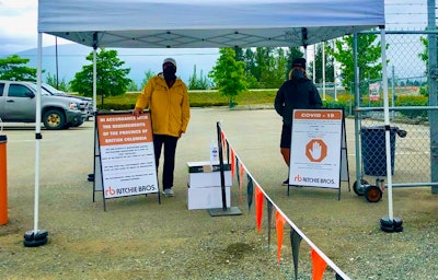 COVID-19 restrictions at Ritchie’s Chilliwack, British Columbia, site.