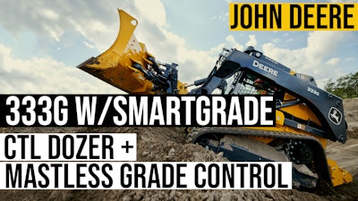 Deere 333G With SmartGrade Thumb