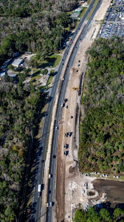 Florida continues to accelerate roadwork to take advantage of lower traffic during the pandemic. Credit: Florida DOT