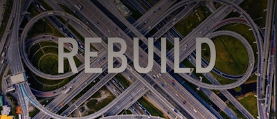 Screen shot from new Transportation Construction Coalition TV ad