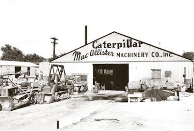 MacAllister Machinery’s first building on Gale Street in Indianapolis.