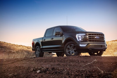 All-new F-150 Lariat in Space White.