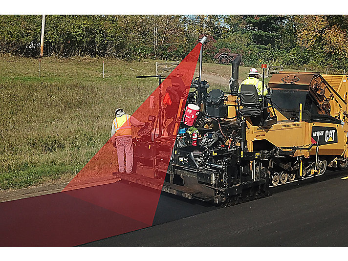 Caterpillar paver thermal imaging