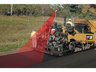 Caterpillar paver thermal imaging