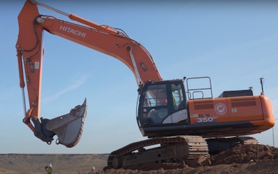Hitachi Topcon excavator Grade Control