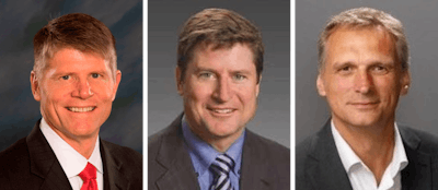 Left to right, John Garrison, Matt Fearon and Simon Meester.