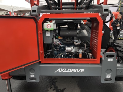 Skyjack SJ9263 RT rough terrain scissor lift engine