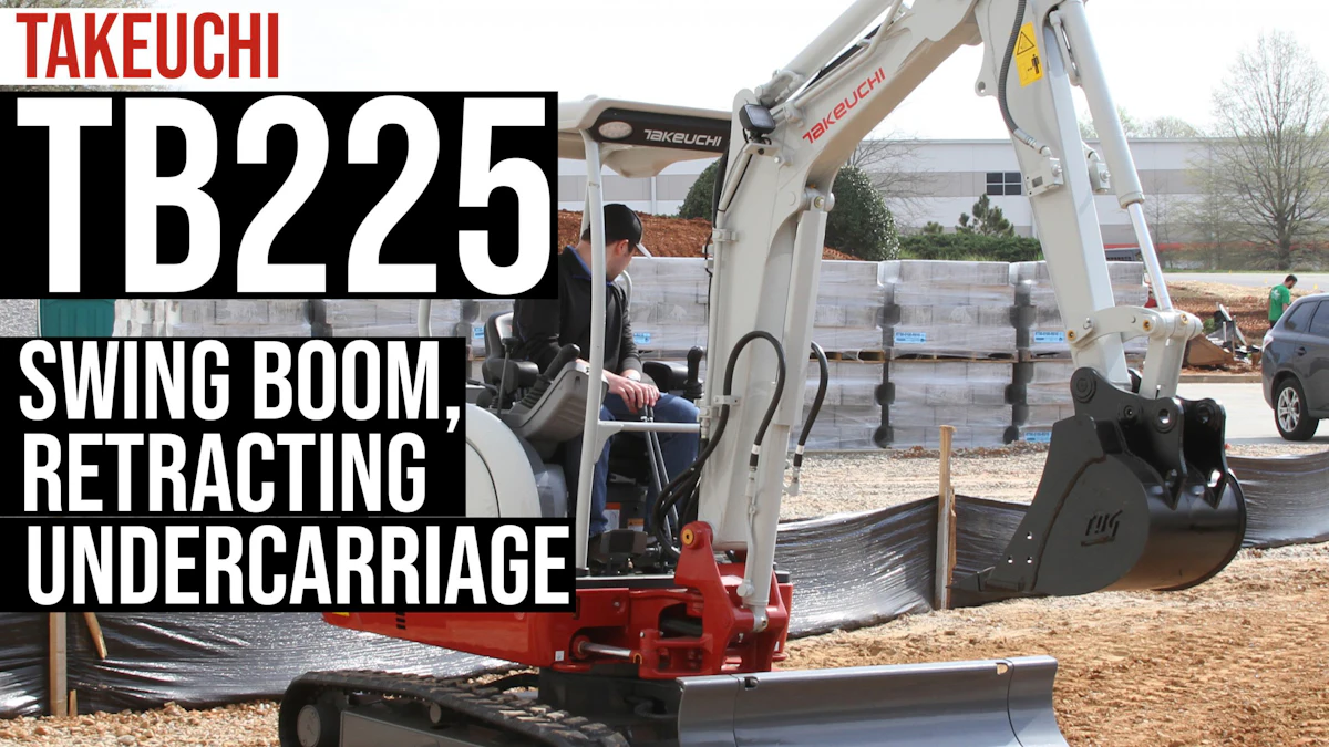 Takeuchi’s new TB225 excavator has swing boom, retractable ...