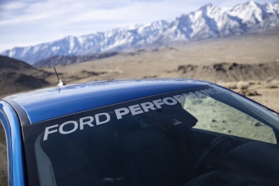 Ranger Ford Performance Package windshield logo