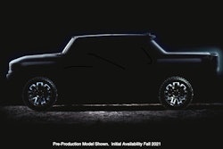 GMC Hummer EV pickup teaser profile 1