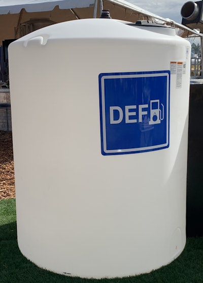 DEF storage tank.