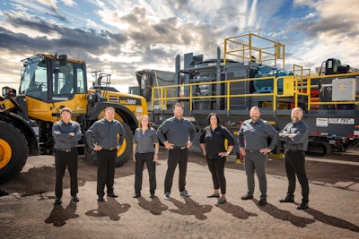 General Equipment’s executive team, left to right, Matt Kern, Steve Berdan, Tanya Groft, Jon Shilling, Sara Frith, Don Kern and Steve Stafki.