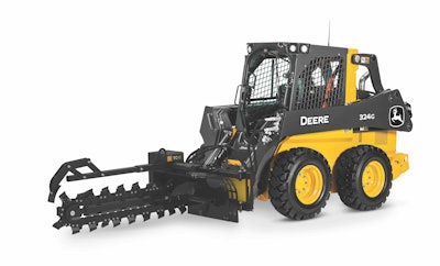 John Deere skid steer trencher