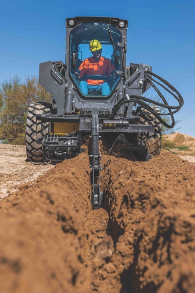 John Deere skid steer trencher