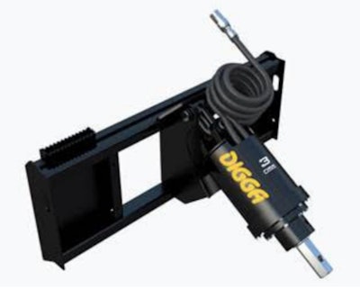 Digga skid steer Auger