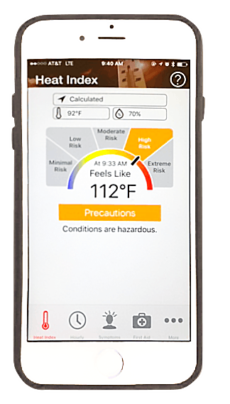 OSHA-NIOSH Heat Safety Tool app