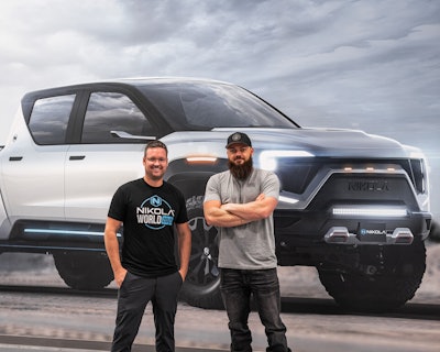 Milton, left, won over his longtime friend Dave Sparks, right, to fuel cell hybrids and all-electric powertrains.