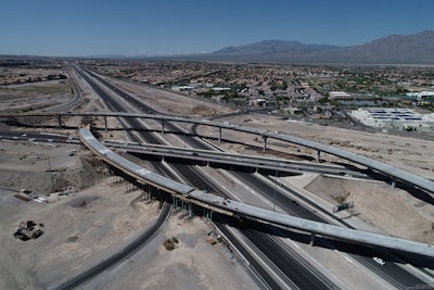 A view of the Centennial Bowl project in April. Photo credit: Nevada DOT