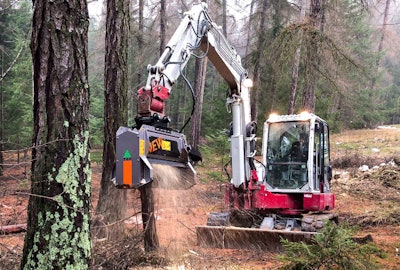 FAE excavator mulching head