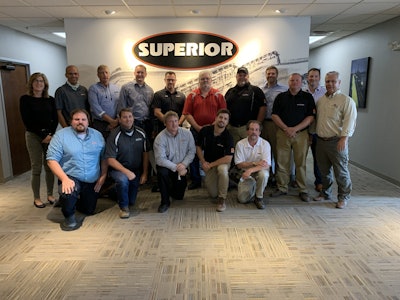 In an earlier visit this year, Rock Machinery crew visited Superior’s headquarters in Morris, Minnesota for a training and contract signing.