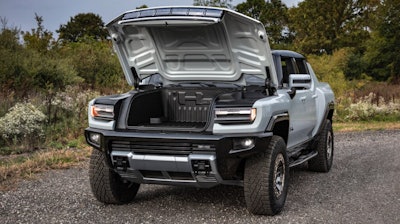A spacious frunk in the 2022 GMC HUMMER EV