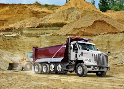 Autocar construction dump truck