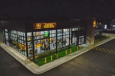 Current antique models on display in West Side Tractor’s show room include a 100-year Waterloo Boy and on of the first machines the dealership sold: a 1959 Deere Model 440 backhoe.