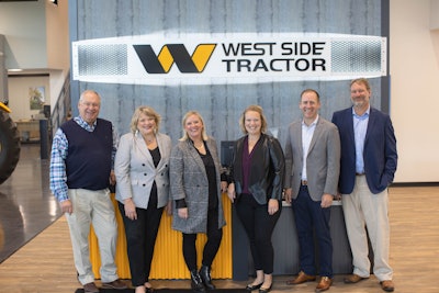 Second and third generation family members now heading West Side Tractor are (l. to r.) Steve Benck, Diane Benck, Lauren Coffaro, Jen Snow, Brian Benck and Tom Benck.