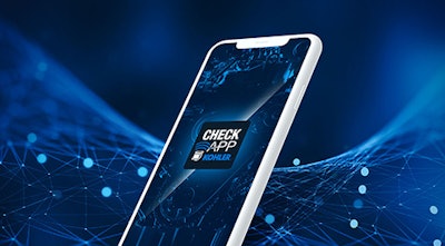 Kohler CheckApp on mobile device