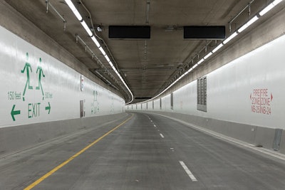 A view inside the SR 99 Tunnel. Photo credit: WSDOT