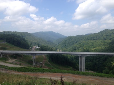 The twin Grassy Creek Bridges. Photo credit: VDOT