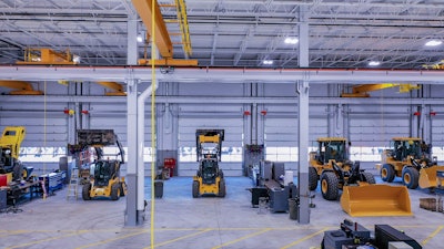 West Side Tractor’s shop is divided into separate areas to service heavy and compact machines.