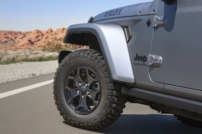 2021 Jeep® Gladiator Willys fender and wheel